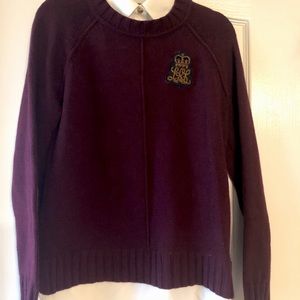 Crew neck sweater w/layered look.